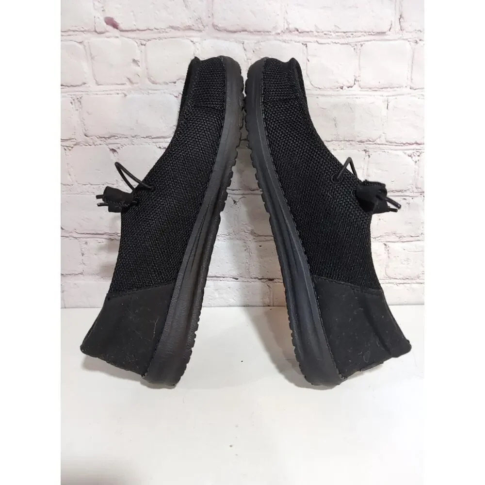 Hey Dude Wendy Funk Mono Shoes Womens Size 11 Black Canvas Moccasins 40065-001 - Picture 3 of 10
